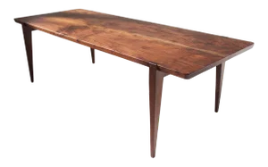 Handcrafted Oslo Dining Table in Oregon Black Walnut, 108" x 42" x 30"