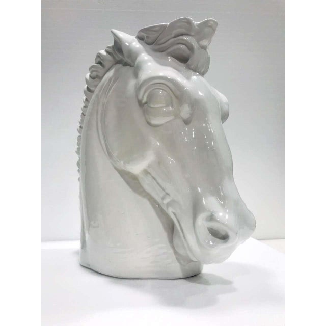 Italian Mid-Century Modern Ceramic Horse Sculpture For Sale - Image 9 of 11