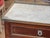 19th Century French Marble Top Mahogany Side Table With Brass Gallery For Sale - Image 4 of 11