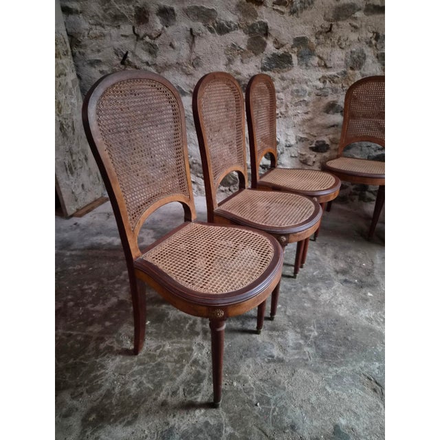 Antique Louis XVI Cane Dining Chairs, 1890s, Set of 6 For Sale - Image 16 of 18