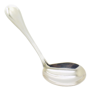 Vintage Italian Handmade Genuine Silver Engraved Full Size Feeding Spoon