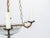 Early 20th Century French 1900s Opaline Four-Light Chandelier with Leaf Motifs and Profiled Links For Sale - Image 5 of 7