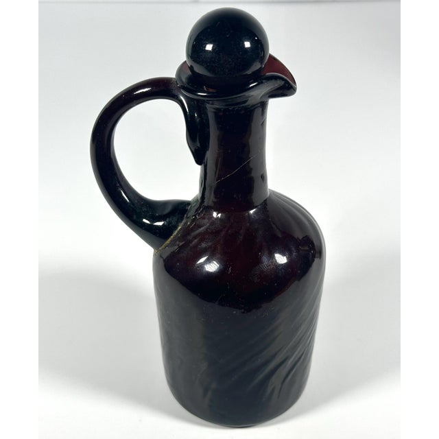 Late 20th Century Late 20th Century Art Glass Cruet Collection - Ser of 5 For Sale - Image 5 of 10