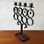 Mid-Century Modern Vintage Bertil Vallien for Boda Smide Cast Iron Candelabra Candle Holder, Sweden 1960s For Sale - Image 3 of 8