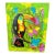 Vibrant Modern Toucan and Butterfly Oil Painting Signed For Sale