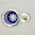 Mid-Century Modern Cobalt Blue Overlay Cut Crystal Biscuit Barrel with Silver-Plated Mount, 1950s For Sale - Image 12 of 18