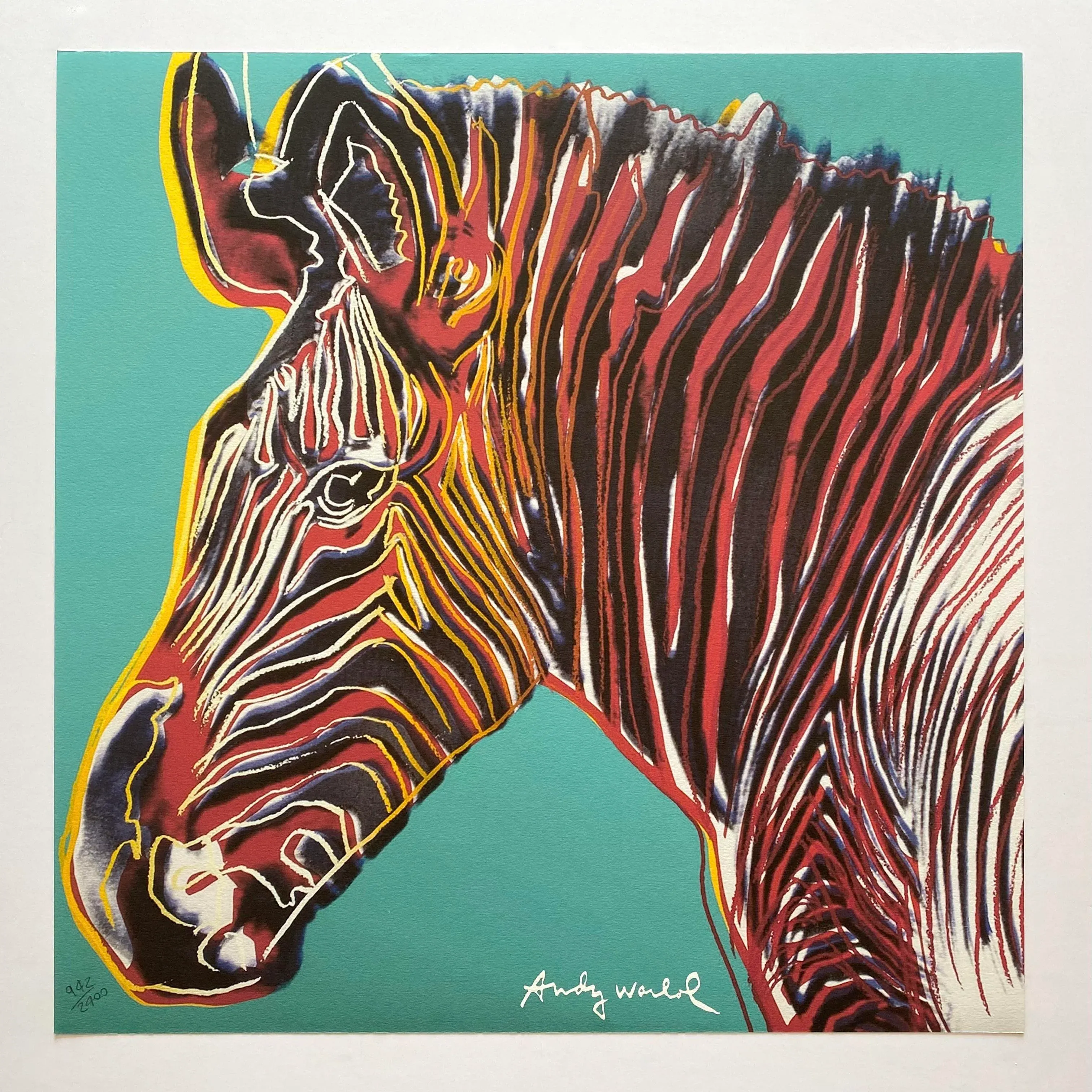 絵画 Zebrappy andy-warhol-vintage-1986-