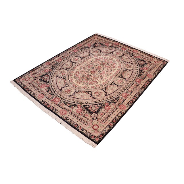 Designed with mesmerizing intricacy and gorgeous color palette, this hand-knotted masterpiece demonstrates the beauty and...