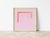 Contemporary Minimalist Bright Pink & Orange Art Print, 'Magenta/Traffic Cone' by Emily Keating Snyder, 36 X 36 Print in Wood Frame For Sale - Image 3 of 4