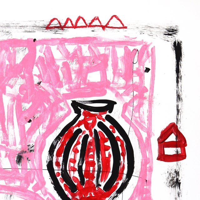 Tall Tail Vessel - Original Pop Street Art Acrylic Painting on Newspaper by Gary John For Sale In Los Angeles - Image 6 of 7