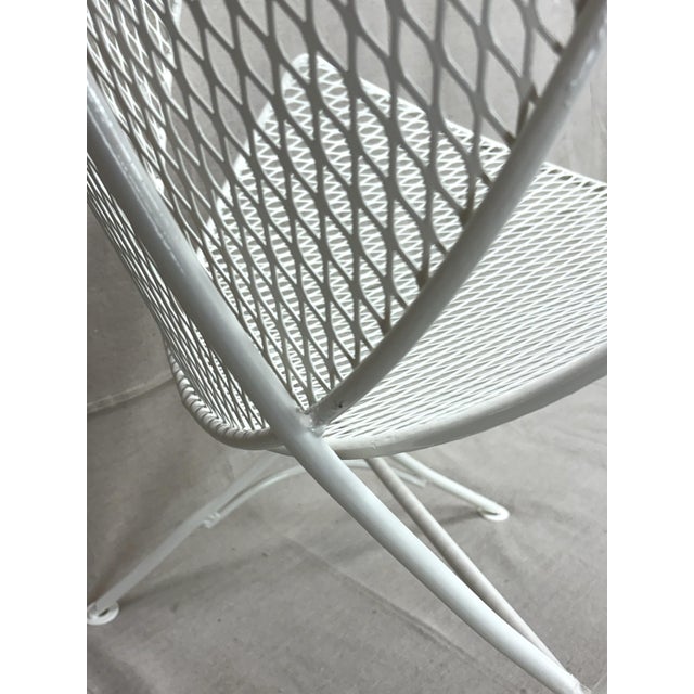 White Mid 20th Century Set of Six "Orange Slice" Chairs by Maurizio Tempestini for Salterini, Professionally Restored For Sale - Image 8 of 13