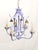 Darlingest Petite Vintage Italian Tole Faux Bamboo Pagoda Lavender Chandelier ~ Rewired ~ Restored ~ Rejuvenated ~ Ready to Hang ~ For Sale - Image 9 of 12