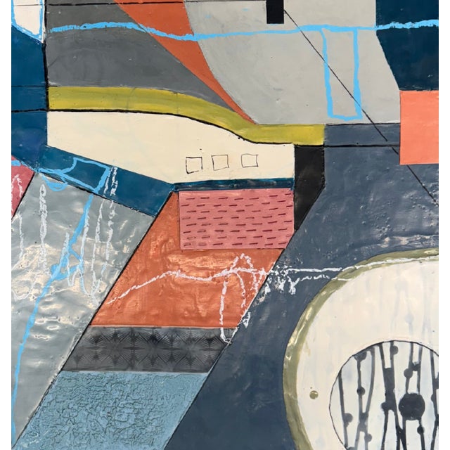 Contemporary Contemporary Abstract Encaustic Painting "Same and Different by Therese Cook" For Sale - Image 3 of 4