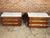 Pair of French 19th Century Three-Drawer Walnut Commodes with White Marble Tops For Sale - Image 12 of 12