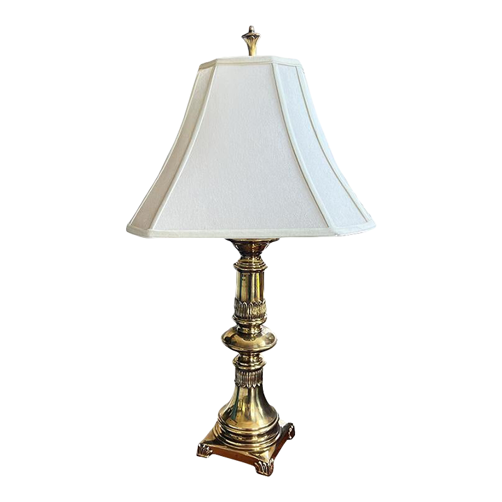 Vintage Brass Rembrandt Table Lamp, Neoclassical Design, Circa