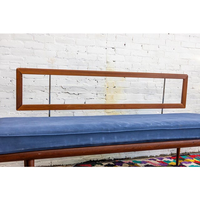 Denmark, ca. 1950s. A Minerva Daybed by Peter Hvidt & Orla Mølgaard Nielsen for France & Son. Features a minimalist solid...