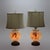Antique French Josef Ahne Opaline Glass Portrait Pillow Table Lamps - a Pair For Sale - Image 6 of 12