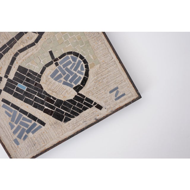 Mid-Century Modern Mosaic Wall Plate by R. Zimmermann for Ritter, 1950s For Sale - Image 4 of 13