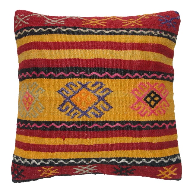 Turkish Kilim Decorative Pillow Cover For Sale