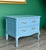 1970s Pair of French Provincial Light Blue Lacquered Nightstands For Sale - Image 12 of 15