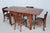 Art Deco Dining Set in Beech, Spruce and Walnut Veneer, Czech, 1920s, Set of 5 For Sale - Image 11 of 13
