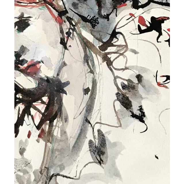 Irma Hediger, Pensée, 1985, Watercolor on Paper For Sale - Image 4 of 6