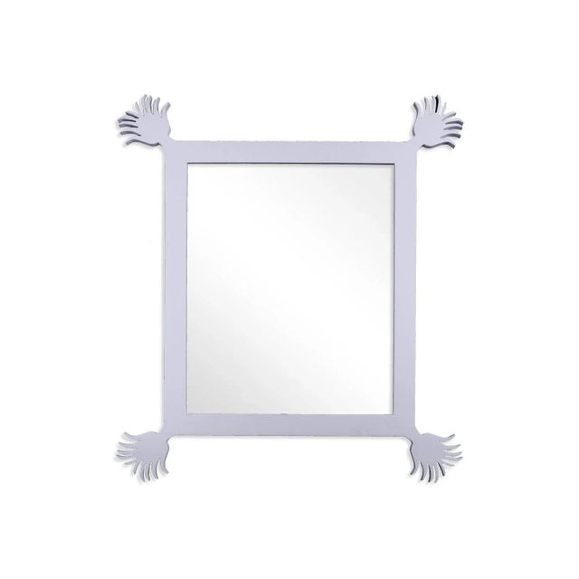 Contemporary Fleur Home Carnival Vieux Rectangle Mirror in Spring Iris, 49x59 For Sale - Image 3 of 3