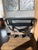 Black Restoration Hardware Bar Cart — Industrial Modern, Sculptural Wheels, Two‑Tier Design For Sale - Image 8 of 8