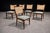 Set of Eight Brazilian Modern Dining Chairs in Caviúna, Cane & Sage Chenille, 1960s For Sale - Image 9 of 15