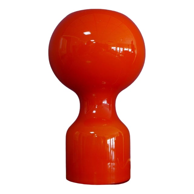 Red Opalglas Table Lamp by Jean-Paul Emonds-Alt for Philips, 1960s For Sale