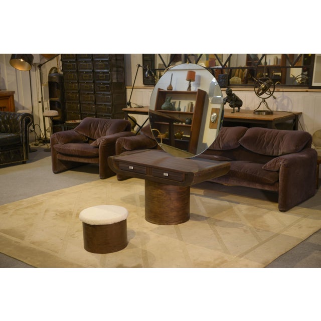 Brutalist Mirror Dressing Table, 1960s For Sale - Image 4 of 15