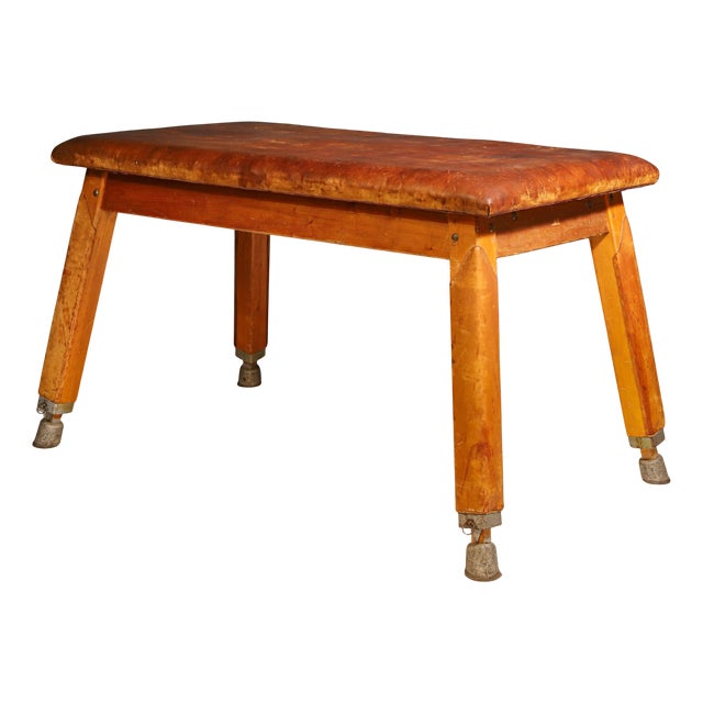 Large Gymnastic Bench, Former Czechoslovakia, 1950s For Sale