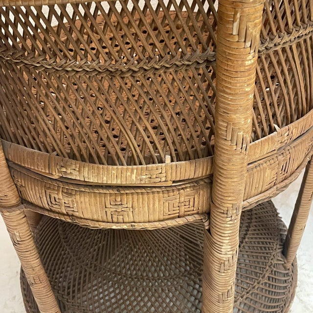 Brown Set of Peacock Chairs, 1970s For Sale - Image 8 of 10