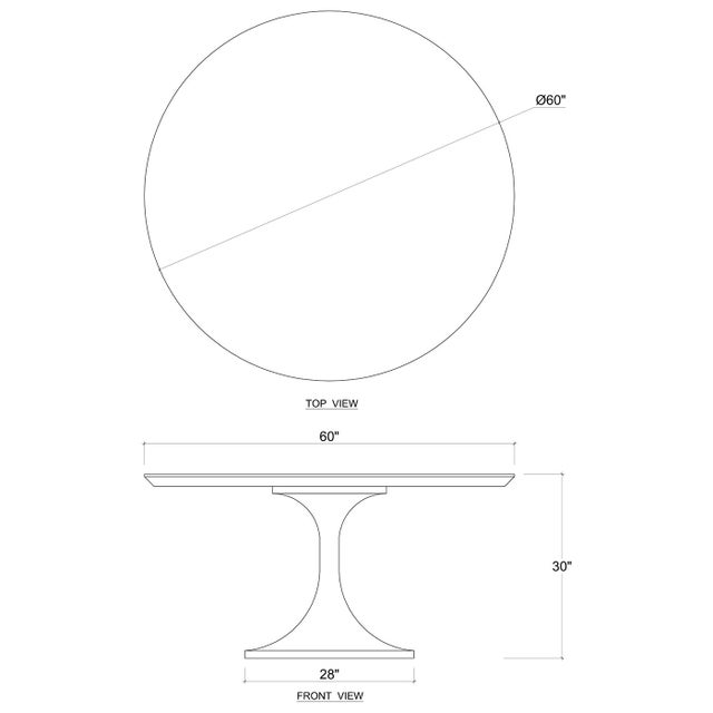 French Modern Tulip Dining Table For Sale In Greensboro - Image 6 of 6