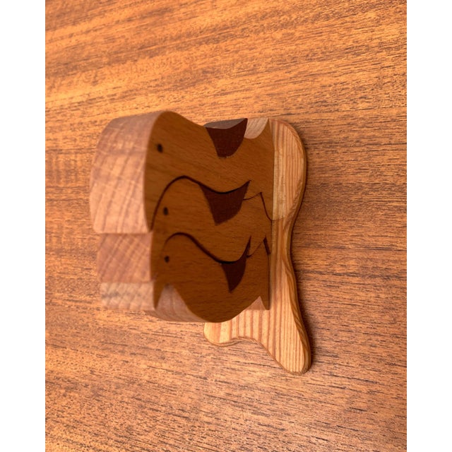 Vintage Wooden Penguin Sculpture, Set of 3 For Sale - Image 13 of 18