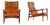 Easy Chairs in Leather and Teak from Ib Kofod-Larsen, 1950s, Set of 2 For Sale