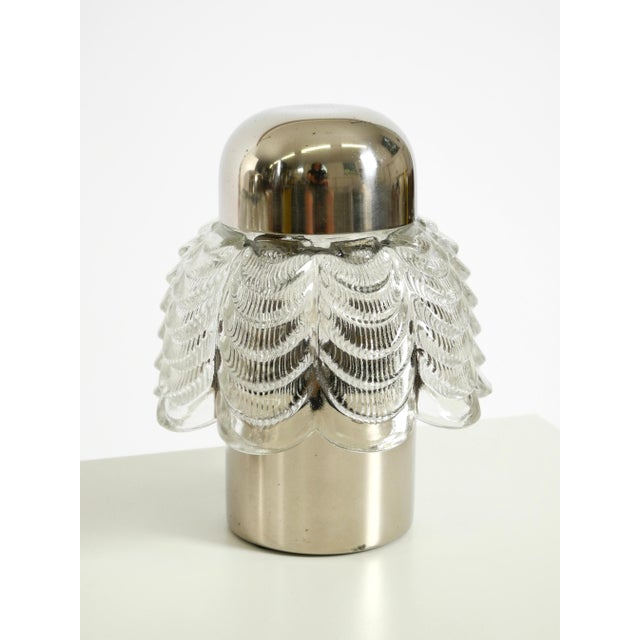 Large Metal and Glass Table Lamps from Veb Narva Leuchtenbau, 1960s, Set of 2 For Sale - Image 13 of 18
