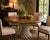 Artifacts International Rustic Modern Round Dining Table With Sculptural Concrete Base – 60” Diameter For Sale - Image 12 of 12