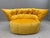 Mid-Century Modern Set of Vintage Armchair and Ottoman in Yellow Brigantin from Ligne Roset For Sale - Image 3 of 18