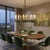 Chandelier in Gilded Bronze and Green Lacquered Metal For Sale - Image 4 of 18