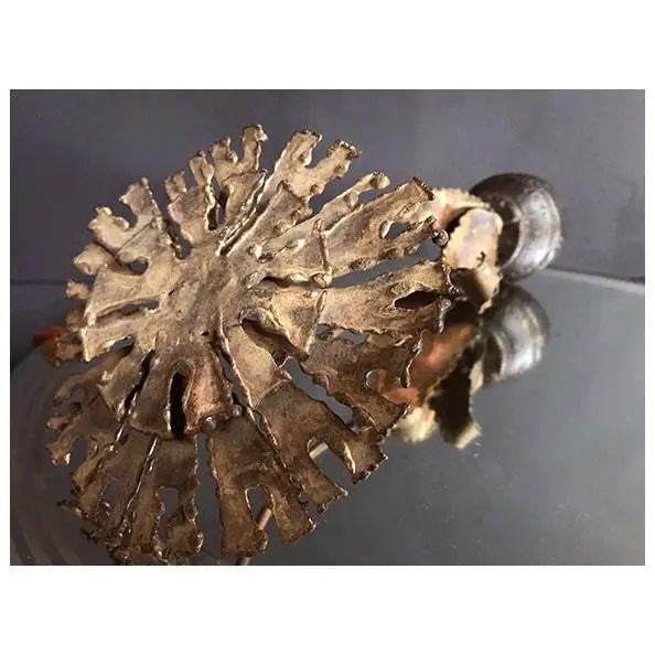 1970s Brutalist Flower Sculpture For Sale - Image 9 of 9