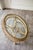 Wood Vintage Coastal Boho Round Rattan and Glass Coffee Table For Sale - Image 7 of 10
