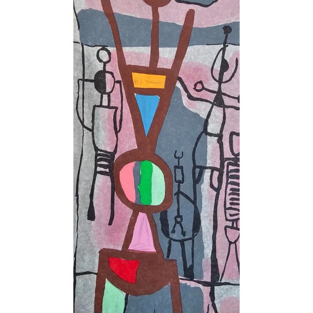 Mid 20th Century Abstract Mayeu Passa “Clameur” Signed Abstract Color Lithograph, 31/85 – Unframed For Sale - Image 9 of 11