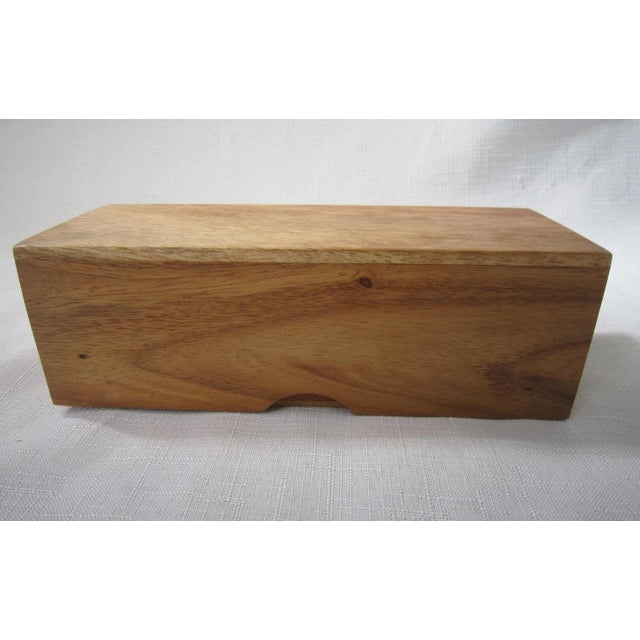 Contemporary Vintage Artisan Wood Puzzle For Sale - Image 3 of 4