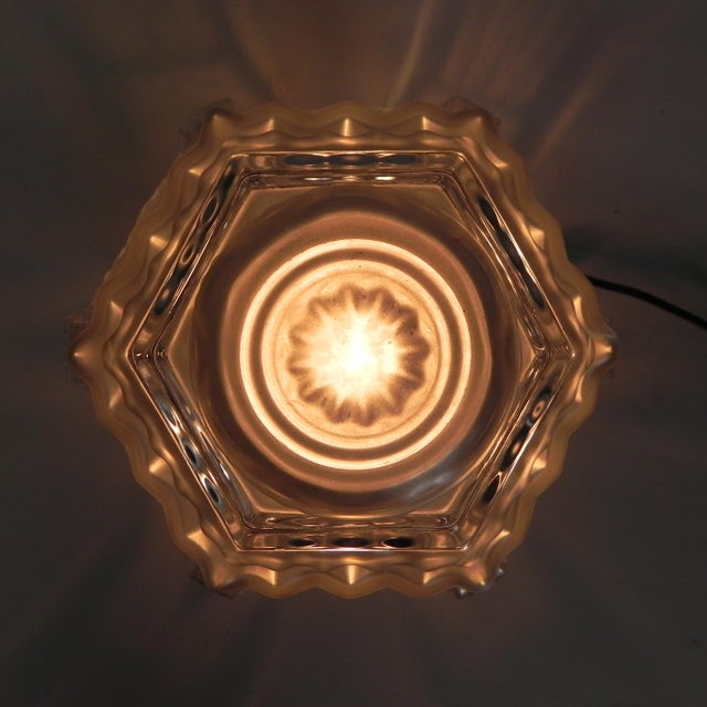 Art Deco Glass Skyscraper Ceiling Lamp by Francis Hubert for Muller Freres, 1930s For Sale - Image 10 of 18