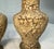 19th Century Pair of Antique Handmade Chinese Carved White Lacquer Cinnabar Floral Vase Urn For Sale - Image 5 of 12