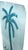 Abstract original palm tree painting on watercolor paper measuring 9 inches by 12 inches overall. By Charleston based...