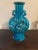 Chinese Pair Vintage Chinese Turquoise Glazed Vases For Sale - Image 3 of 10