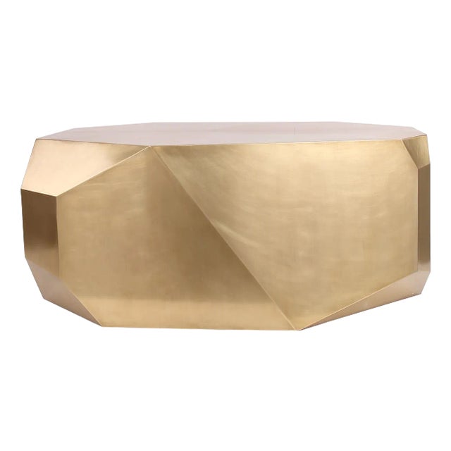 Popova Coffee Table (vintage Brass) For Sale