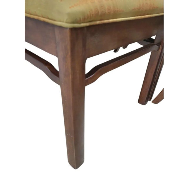 Mid-Century Modern Vintage Bernhardt Mid Century Modern Michael Taylor Style Pecan, Walnut Sleek Dining Room Chairs- A Set 6 For Sale - Image 3 of 16